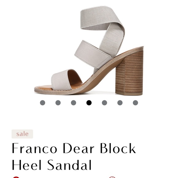 FRANCO SARTO DEAR BLOCK SANDAL in GREY/TAUPE - Picture 5 of 16